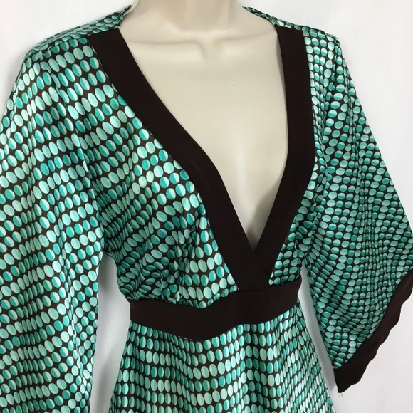 SOLD Moa Moa Silky Bell Sleeve Top XL - Picture 5 of 8